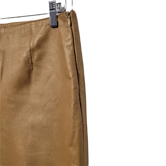 Bagatelle 100% Chestnut Brown Leather pants Size14 - Picture 8 of 12